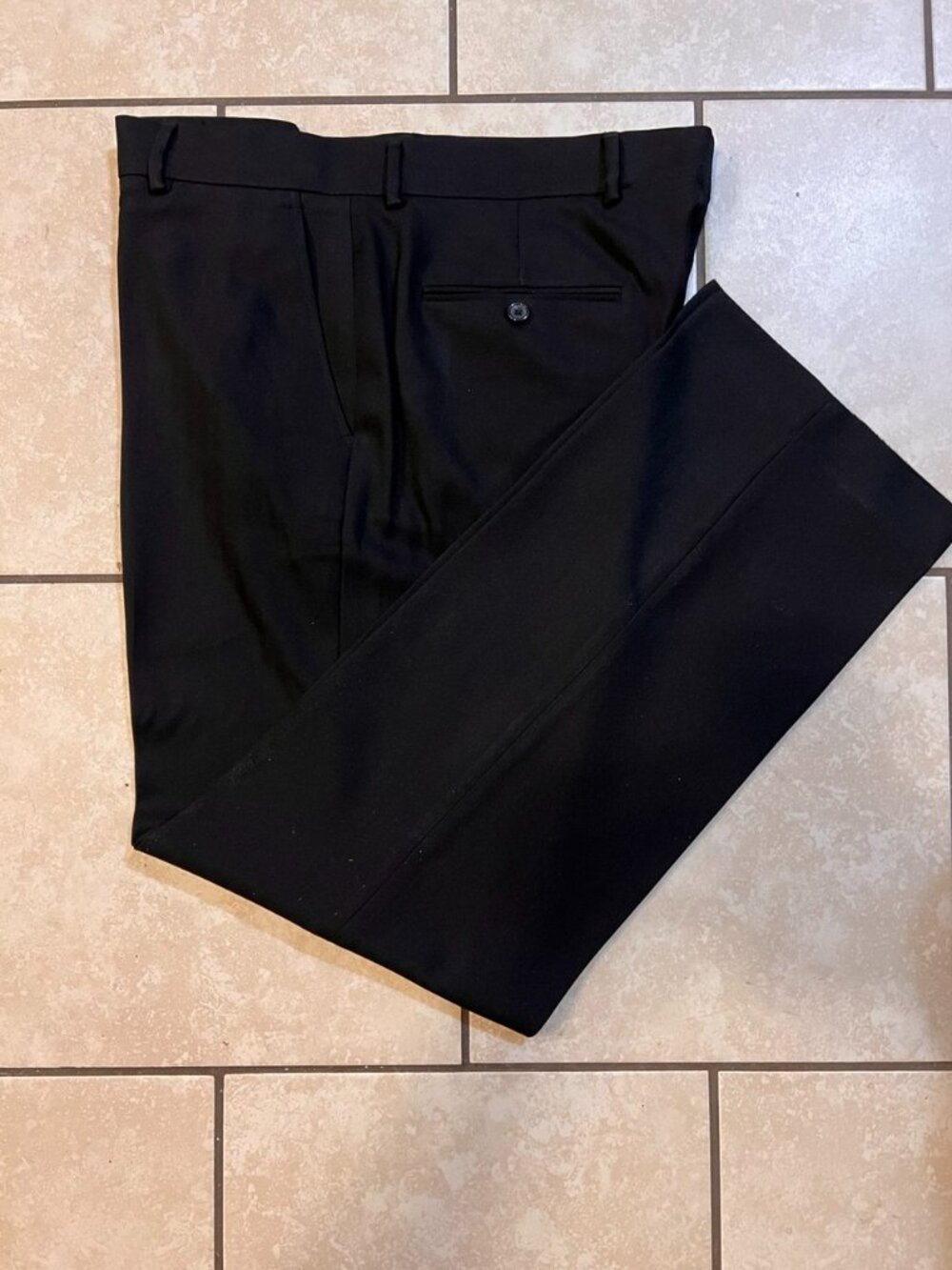 Like New Perry Ellis Men Dress Pant Black 34x32